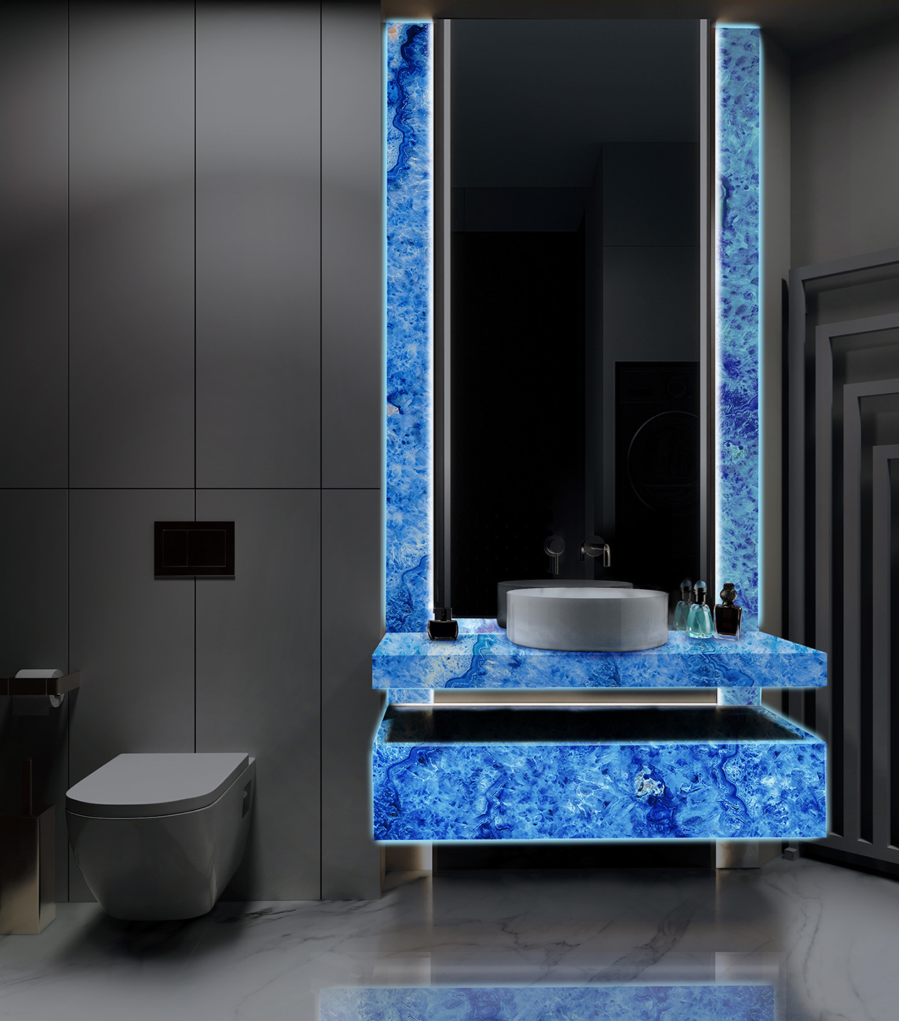 LED Aydınlatmalı Lavabo